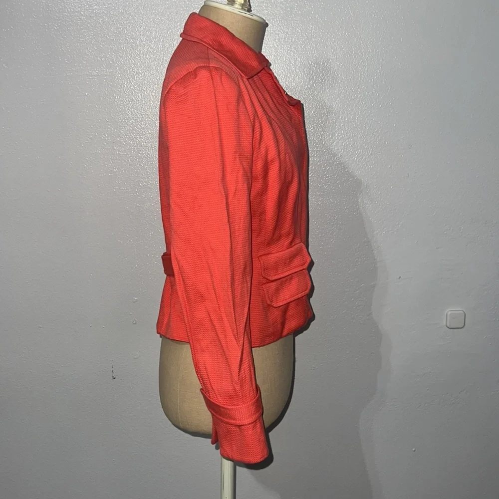 Authentic Worth cotton coral blazer sz 4